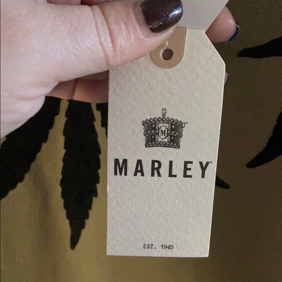 NWT Bob Marley leaf sweatshirt olive green xxl - Picture 7 of 8